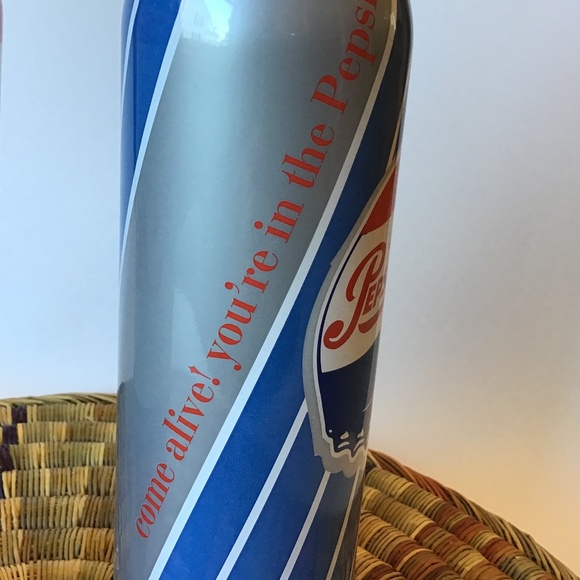 2 Genuine Pepsi Cola Aluminum Bottles One is Full Vintage 2009 - Picture 5 of 13